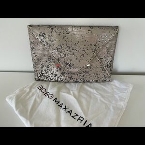 BCBG sequin clutch